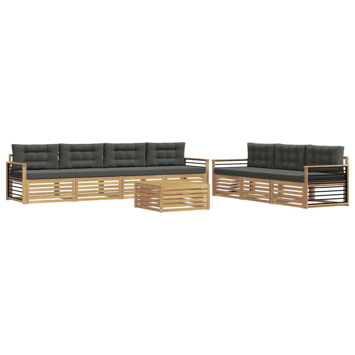 Set de canapele de exterior 8 pcs Alb și antracit WALTI