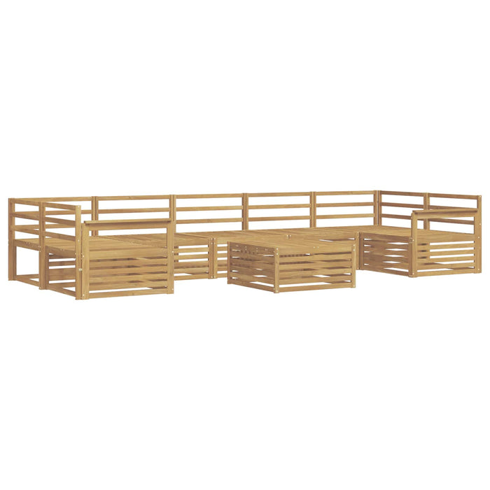Set de canapele de exterior 8 buc. Alb Lemn Solid de Acacia WALTI