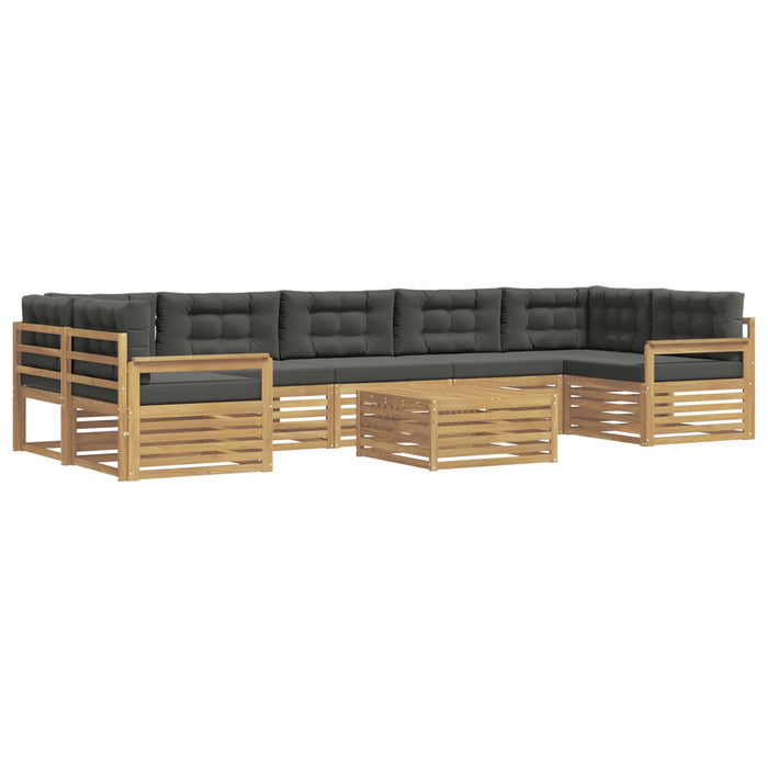 Set de canapele de exterior 8 pcs Alb și antracit WALTI