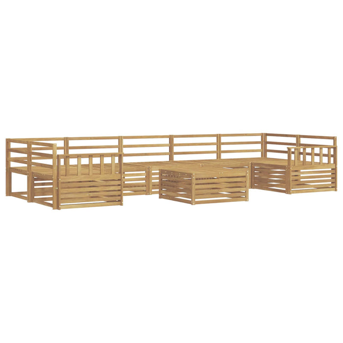Set de canapele de exterior 8 buc. Alb Lemn Solid de Acacia WALTI