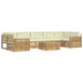 Set de canapele de exterior 8 pcs Alb și crem - WALTI WALTI