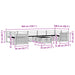 Set de canapele de exterior 8 pcs Alb și crem - WALTI WALTI