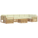 Set de canapele de exterior 8 pcs Alb și crem - WALTI WALTI