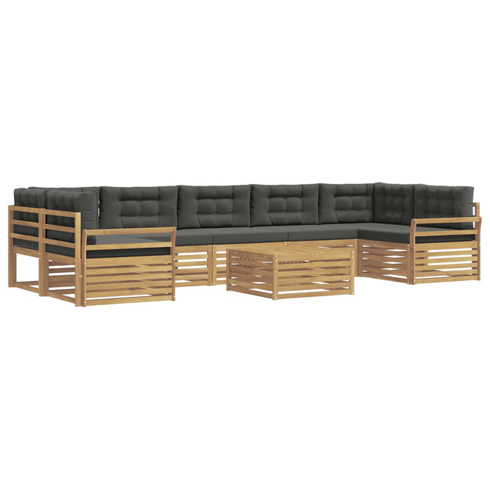 Set de canapele de exterior 8 pcs Alb și antracit - WALTI WALTI