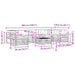 Set de canapele de exterior 8 pcs Alb și antracit - WALTI WALTI