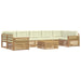 Set de canapele de exterior 8 pcs Alb și crem - WALTI WALTI