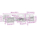 Set de canapele de exterior 8 pcs Alb și antracit - WALTI WALTI