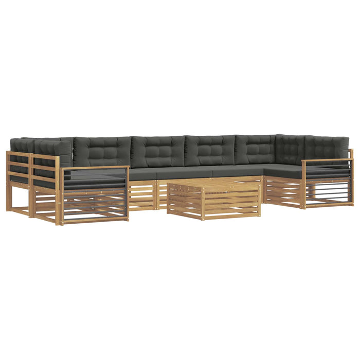 Set de canapele de exterior 8 pcs Alb și antracit WALTI