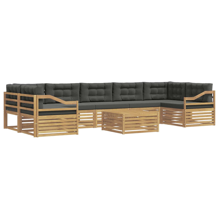 Set de canapele de exterior 8 pcs Alb și antracit WALTI