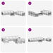 Set de canapele de exterior 9 pcs Alb și crem - WALTI WALTI