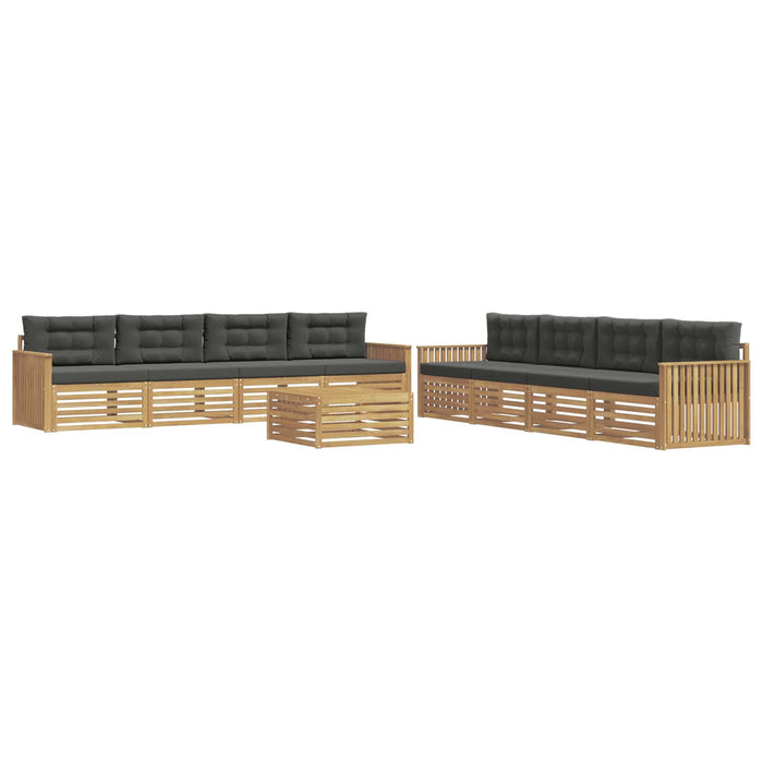Set de canapele de exterior 9 pcs Alb și antracit - WALTI WALTI