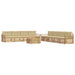 Set de canapele de exterior 9 pcs Alb și Bej - WALTI WALTI