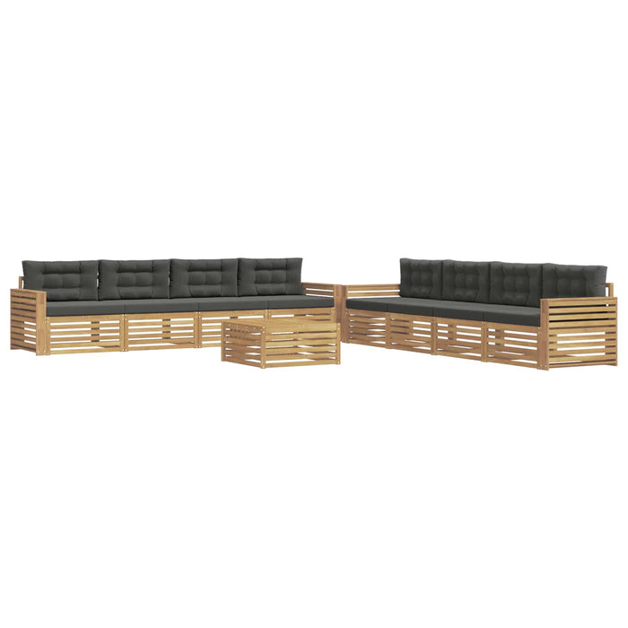 Set de canapele de exterior 9 pcs Alb și antracit - WALTI WALTI