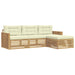 Set de canapele de exterior 4 pcs Alb și crem - WALTI WALTI
