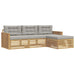 Set de canapele de exterior 4 pcs Alb și gri deschis - WALTI WALTI