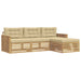 Set de canapele de exterior 4 pcs Alb și Bej - WALTI WALTI