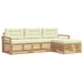 Set de canapele de exterior 4 pcs Alb și crem - WALTI WALTI