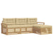 Set de canapele de exterior 4 pcs Alb și Bej - WALTI WALTI