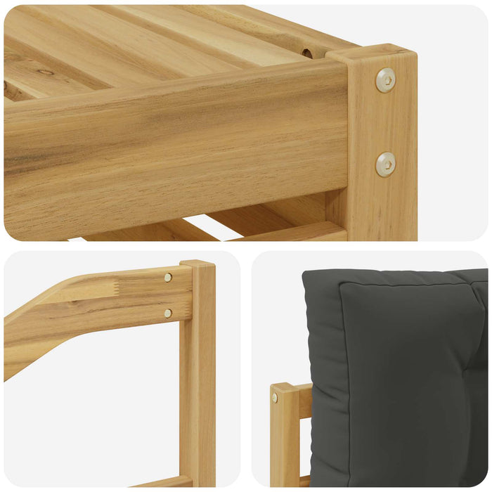 Set de canapele de exterior 4 pcs Alb și antracit Poliester WALTI