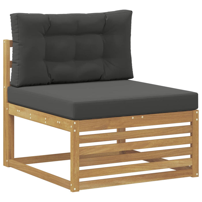 Set de canapele de exterior 5 pcs Alb și antracit Poliester WALTI