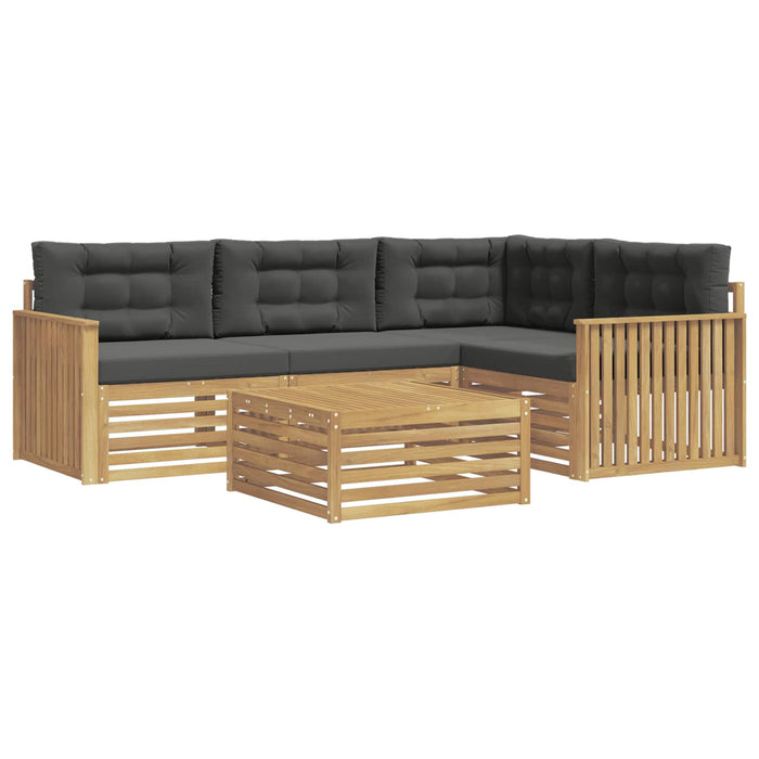 Set de canapele de exterior 5 pcs Alb și antracit WALTI