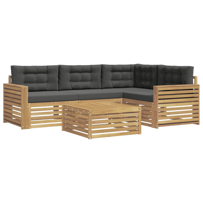 Set de canapele de exterior 5 pcs Alb și antracit WALTI