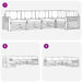 Set de canapele de exterior 5 pcs Alb și gri deschis - WALTI WALTI