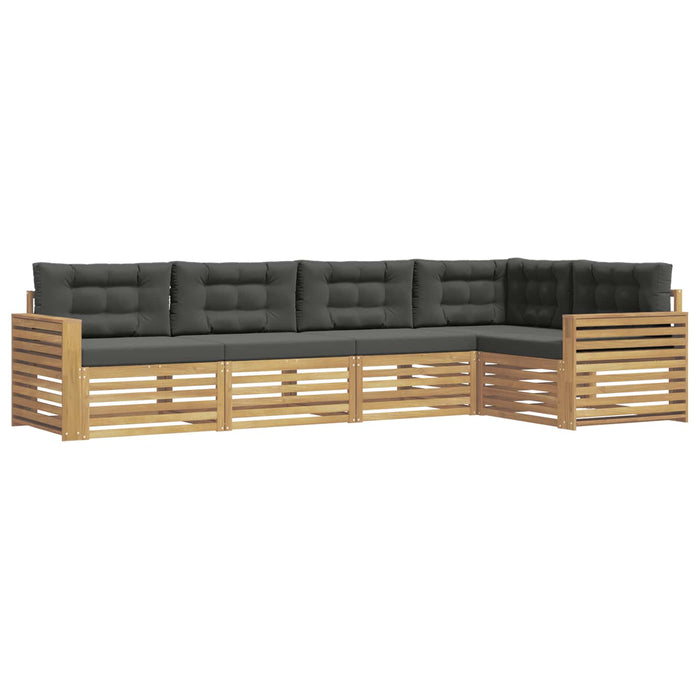 Set de canapele de exterior 5 pcs Alb și antracit - WALTI WALTI