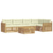 Set de canapele de exterior 6 pcs Alb și crem 79 x 79 x 37 cm - WALTI WALTI