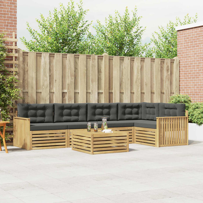Set de canapele de exterior 6 pcs Alb și antracit - WALTI WALTI