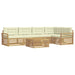 Set de canapele de exterior 6 pcs Alb și crem 79 x 79 x 37 cm - WALTI WALTI