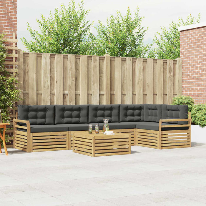 Set de canapele de exterior 6 pcs Alb și antracit - WALTI WALTI