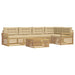 Set de canapele de exterior 6 pcs Alb și Bej 79 x 79 x 37 cm - WALTI WALTI