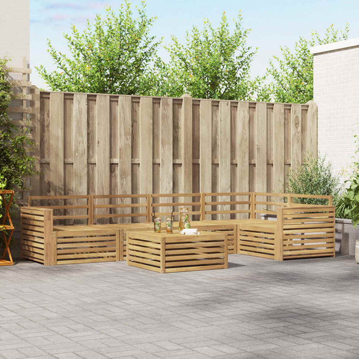 Set de canapele de exterior 6 pcs Alb 79 x 79 x 37 cm WALTI