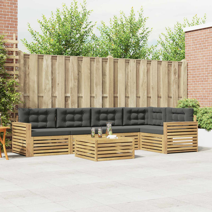 Set de canapele de exterior 6 pcs Alb și antracit - WALTI WALTI