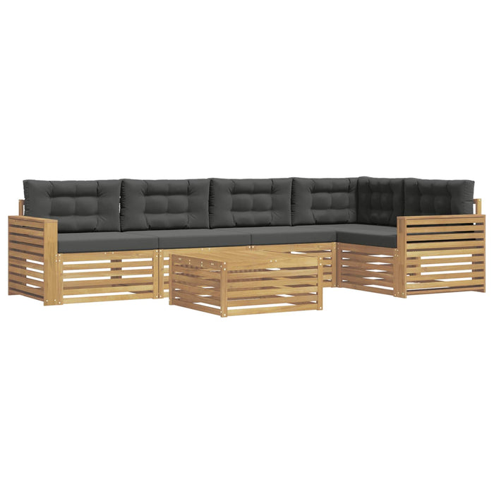 Set de canapele de exterior 6 pcs Alb și antracit - WALTI WALTI