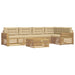 Set de canapele de exterior 6 pcs Alb și Bej 79 x 79 x 37 cm - WALTI WALTI