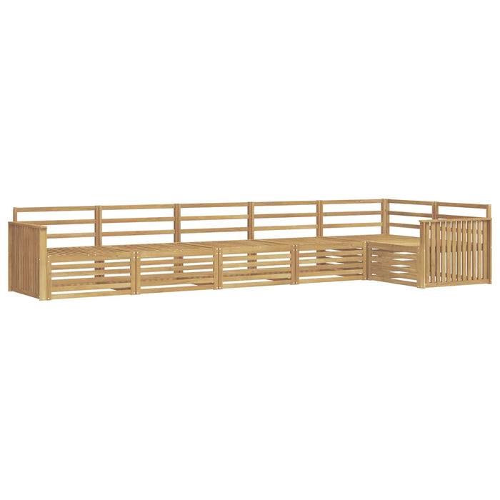 Set de canapele de exterior 6 pcs Alb 406 x 168,5 x 73 cm WALTI