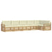 Set de canapele de exterior 6 pcs Alb și crem - WALTI WALTI