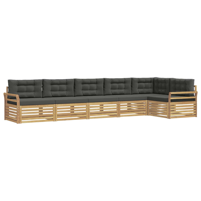 Set de canapele de exterior 6 pcs Alb și antracit - WALTI WALTI