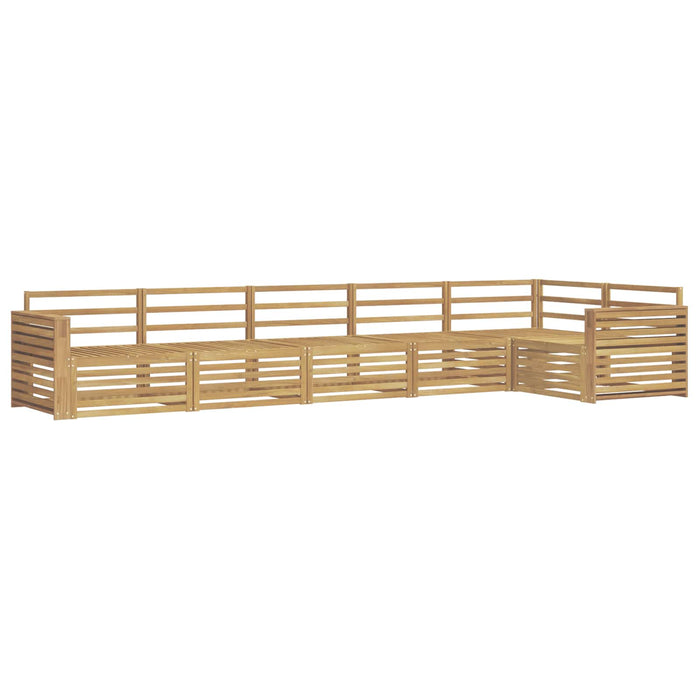 Set de canapele de exterior 6 pcs Alb 410 x 172,5 x 73 cm WALTI