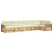 Set de canapele de exterior 6 pcs Alb și crem - WALTI WALTI