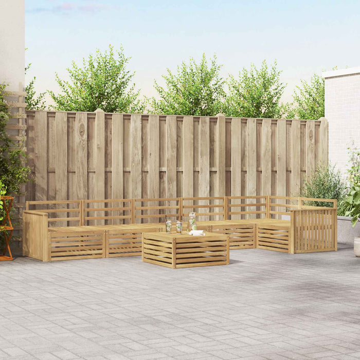 Set de canapele de exterior 7 pcs Alb 79 x 79 x 37 cm WALTI