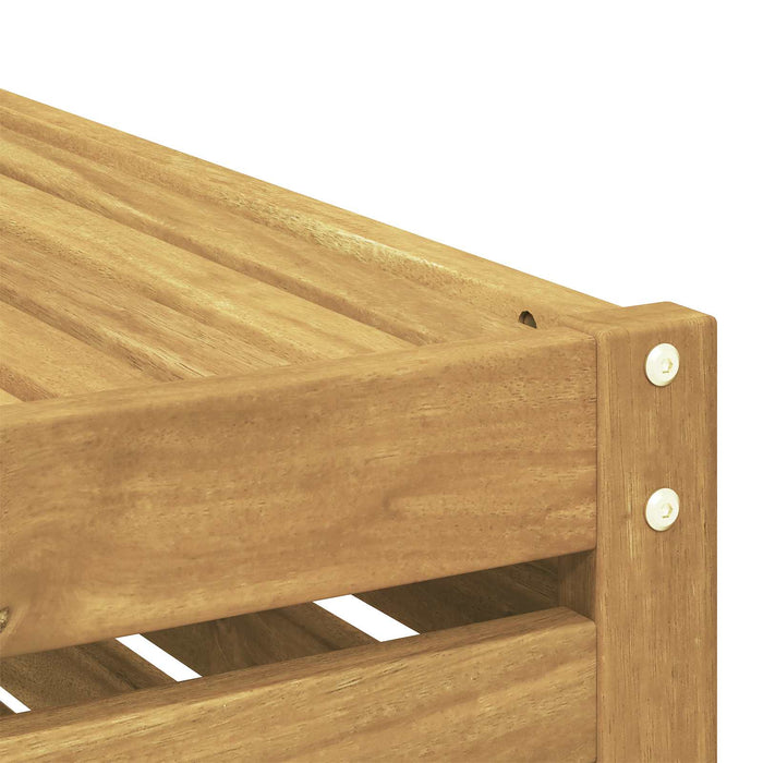 Set de canapele de exterior 7 buc. Alb Lemn Solid de Acacia WALTI