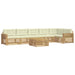 Set de canapele de exterior 7 pcs Alb și crem 79 x 79 x 37 cm - WALTI WALTI