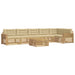 Set de canapele de exterior 7 pcs Alb și Bej 79 x 79 x 37 cm - WALTI WALTI