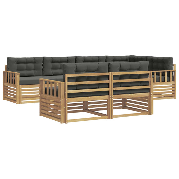 Set de canapele de exterior 7 pcs Alb și antracit Poliester WALTI