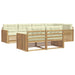 Set de canapele de exterior 7 pcs Alb și crem - WALTI WALTI