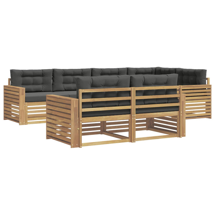 Set de canapele de exterior 7 pcs Alb și antracit WALTI
