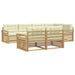 Set de canapele de exterior 7 pcs Alb și crem - WALTI WALTI